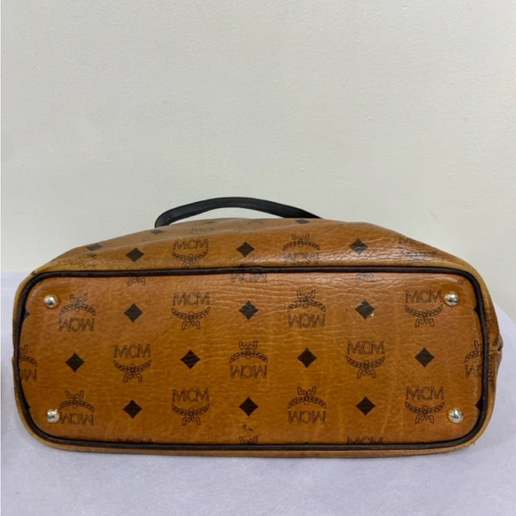 MCM Tan Leather Tote Bag - Picture 5 of 15